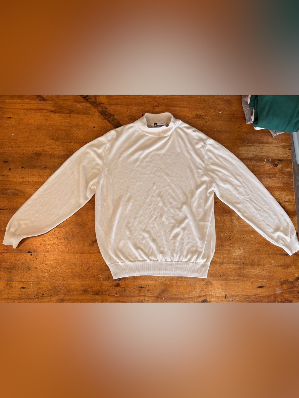 Bachrach Off-White Turtleneck Sweater